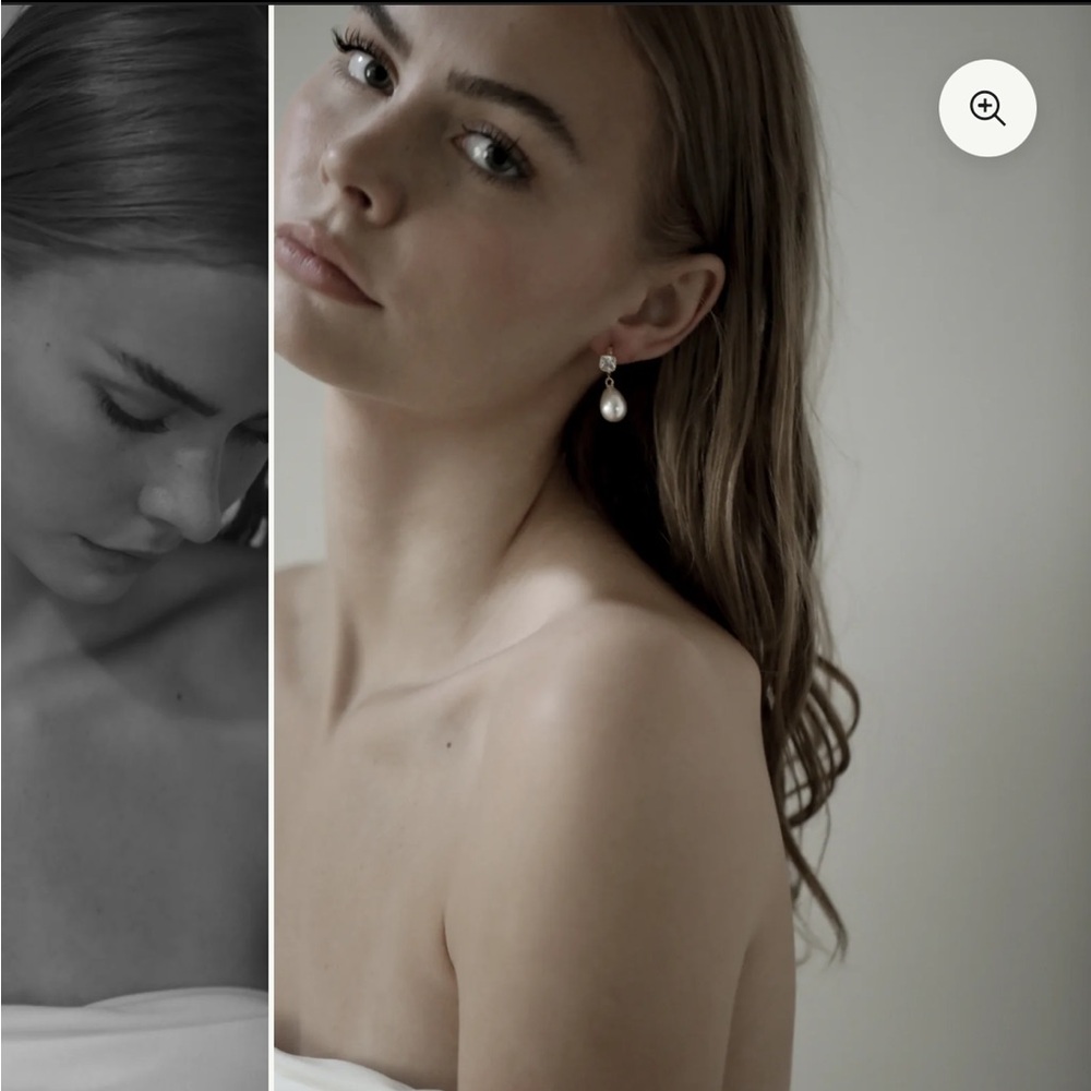 Bridal Drop Pearl Earrings